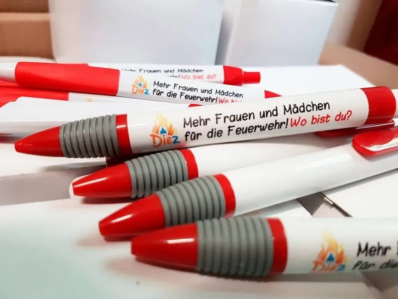 Bedruckte Kugelschreiber für die Feuerwehr Diez